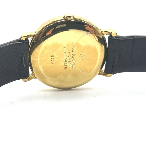 Beautiful 18K Plated Yellow Gold Raymond Weil - Picture 3 of 5